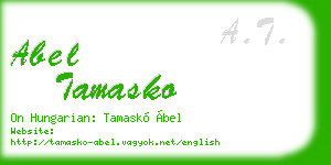 abel tamasko business card
